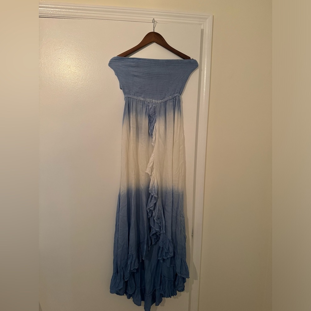 Blue cotton beach dress, perfect for vacation